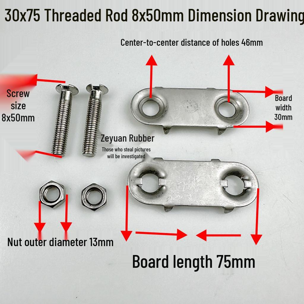 304 Stainless Steel Belt Buckle Repair Clip for Conveyor Belts