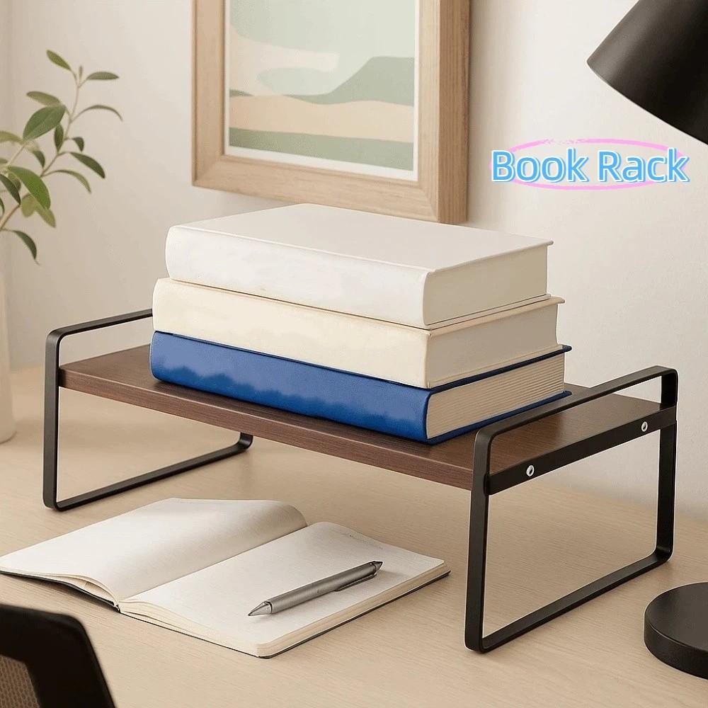 Minimalist Display Rack Strong Load-bearing Stationery Shelf Makeup Organizer Book Rack Study