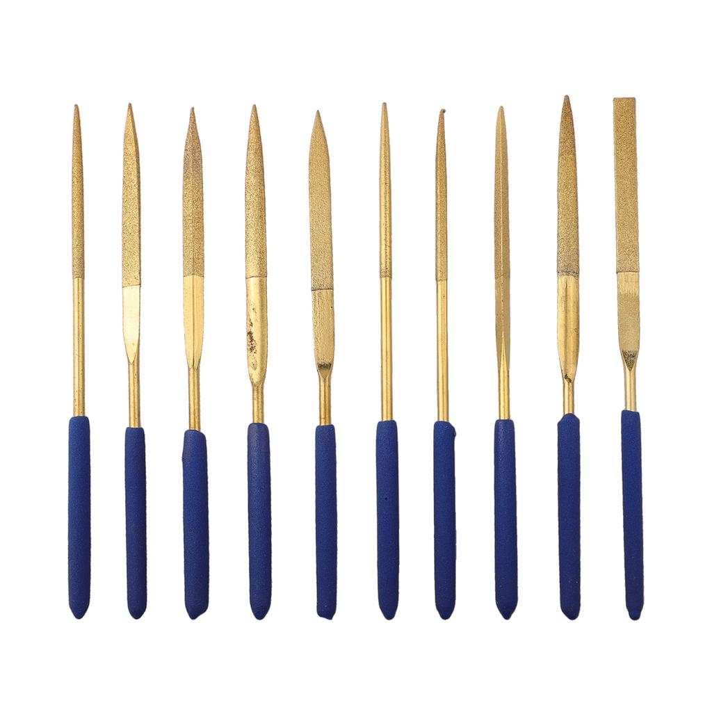 Diamantfeilen-Set Metall Glas Feilen 4*160mm Nadelfeilen-Set Präzisionswerkzeuge Griffe mit leichtem Griff