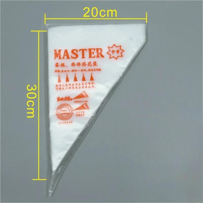 100PCS Thick Piping Bag Disposable Pastry Bags DIY Cake Cream Decoration Icing Bag Baking Tool Pastry Sleeves for Frosting Cake