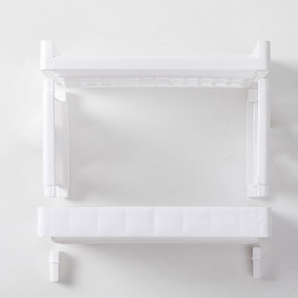 Desktop Storage Shelf Multifunctional Practical Durable Desktop Organizer for Bedroom White
