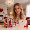 Valentine's Day Wooden Plaques, Festive Background Wall Decorations