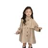 Mädchen Trenchcoat 2025 Frühling Neu Kinder Mode Britischer Stil Mittellanger Mantel Baby Vielseitig Schick Oberbekleidung