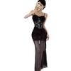 Sinnliches rotes Spitzen-Taillenbetonendes Camisole Abendkleid
