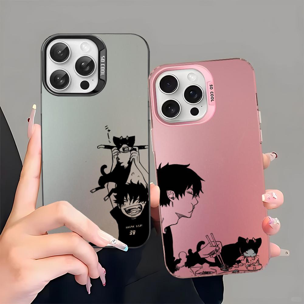 Anime Ao no Exorcist Okumura Rin Phone Case For iPhone 16 15 14 13 12 11 Pro Max X XR XSMAX 8 7 Plus Matte Shockproof Back Cover