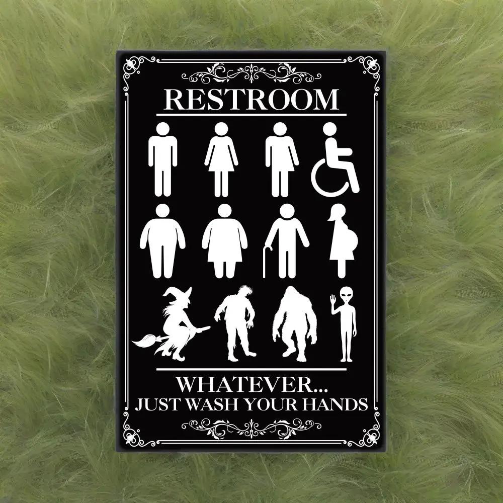 

Vintage Wash Your Hands Metal Tin Sign for Home Washrooms Bathrooms Toilets 20x30cm（7.8x11.8inch）