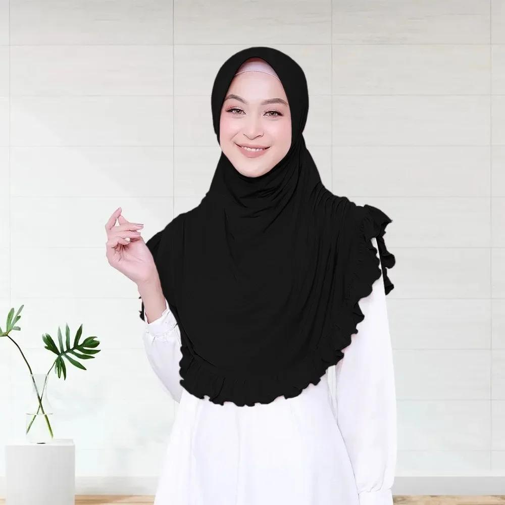 Ramadan Hijab Instant Femei Eșarfă Musulmană Lanț Eșarfă de Cap Înfășurări Elastic Acoperire Cap Gât Șaluri Amira Hijaburi Islamice pentru Rugăciune Turban