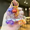 Cute Cartoon Cherry Blossom Quicksand Keychain Mini Oil Drop Pendant Creative Gift For Students And Children