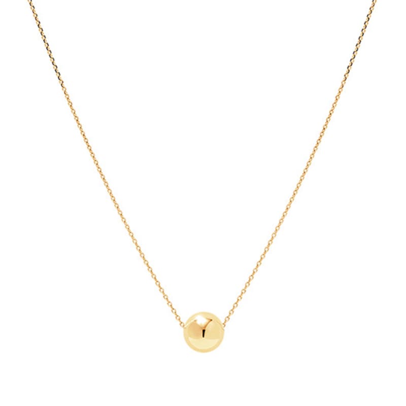 verte [925 silver] Un.silver.174 / simple ball necklace (long ver.)(gold)
