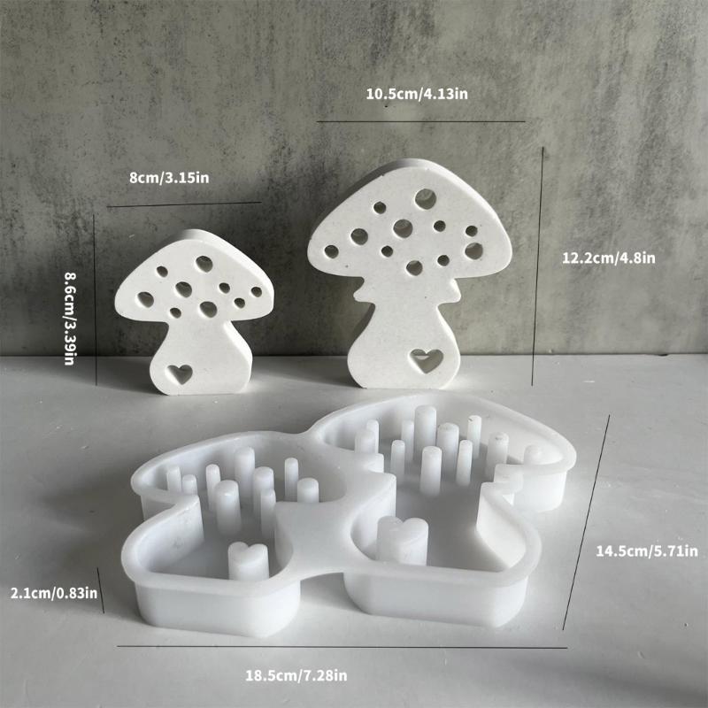 Silicone Crafting Molds Unique Mushroom Shape Candle Molds Silicone Soap Molds Resin Art Moulds Silicone Texture