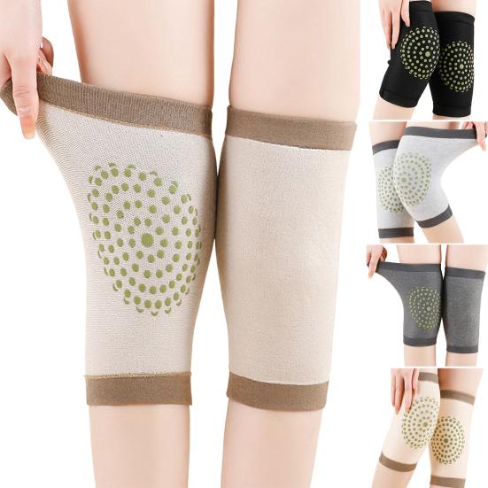 Aicao Knebeskyttelse for Menn Kvinner Kasjmir Knevarmere Vinter Selvvarmende Kneerm for Artrittiske Knær Gamle Kalde Ben