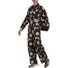 (WMNS) adidas MARIMEKKO Floral Print Straight-Leg Casual Pants Asia Sizing 'Black Beige' Women's H57322