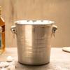Champagnerkübel Edelstahl Kühler mit Griff