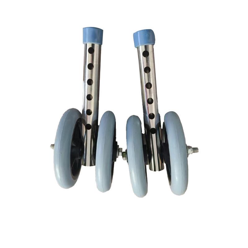 

Складной ходунок из нержавеющей стали с колесами для реабилитации и поддержки мобильности пожилых людей