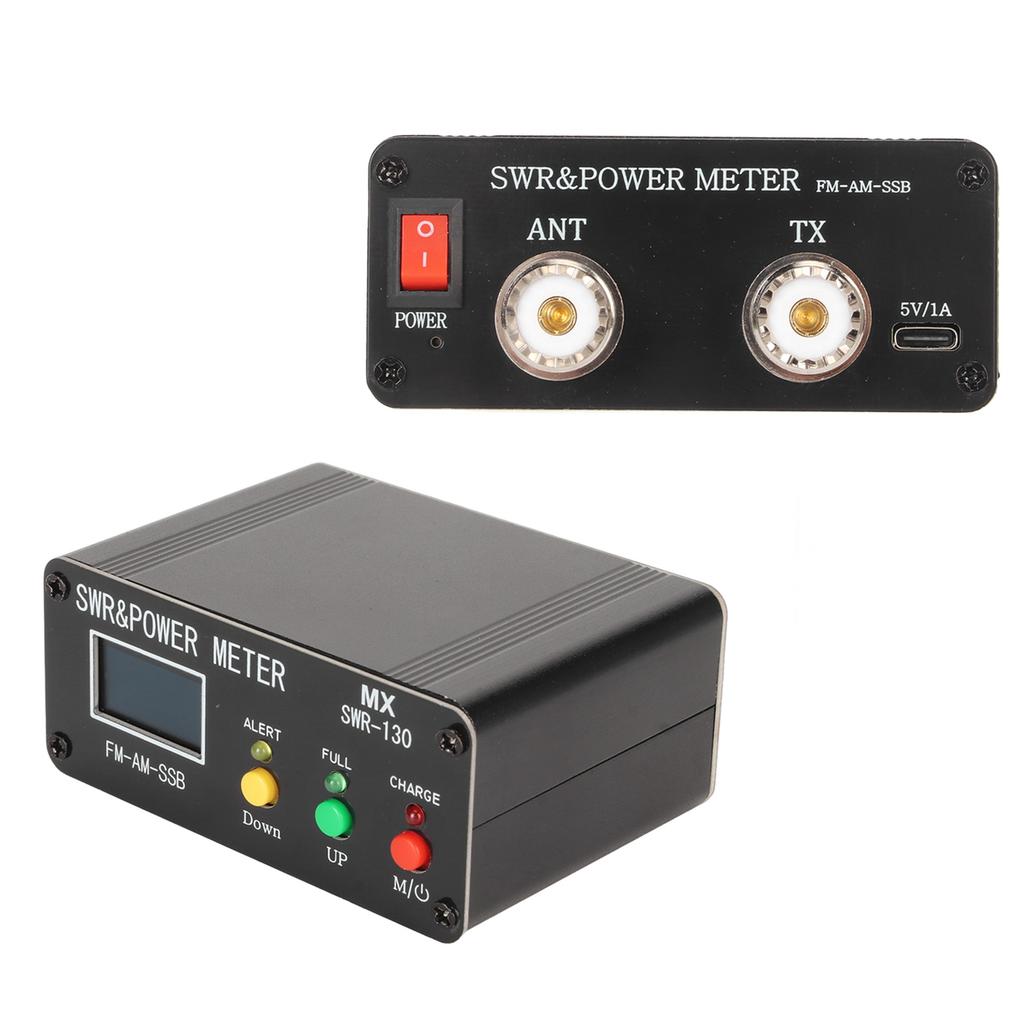 SWR Power Meter 1.8MHz‑50MHz Frequency 0.5W‑120W Measuring Range Standing Wave Ratio Meter with