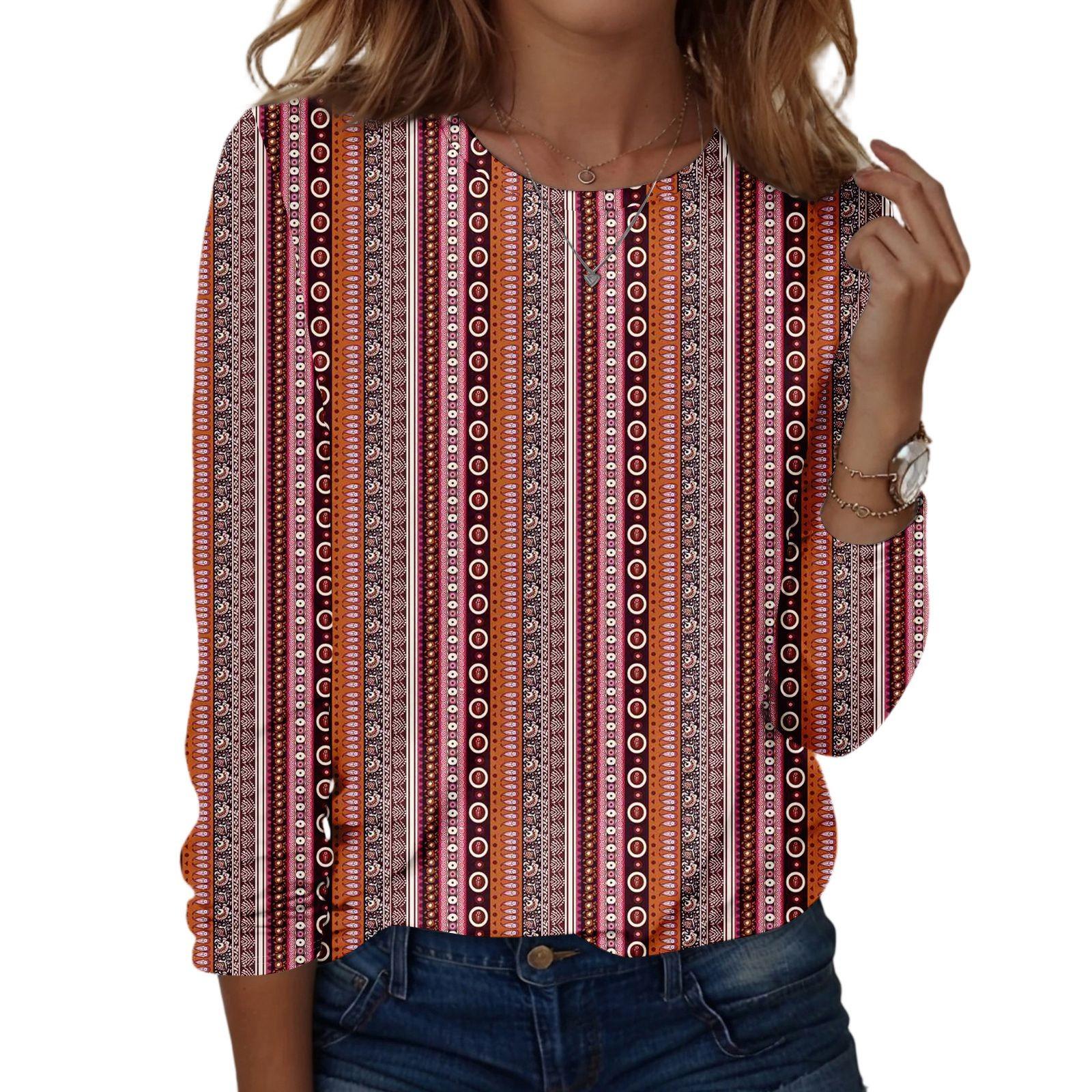 

Жіночі сорочки з довгим рукавом. Трійники з милим принтом. Блузки. Повсякденні топи. Пуловери. XXL червоний