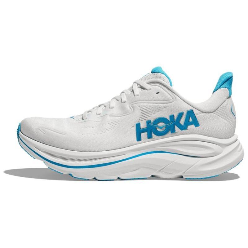HOKA ONE ONE Clifton 10 White Skyward Blue Sneakers 1162030-WKY 41