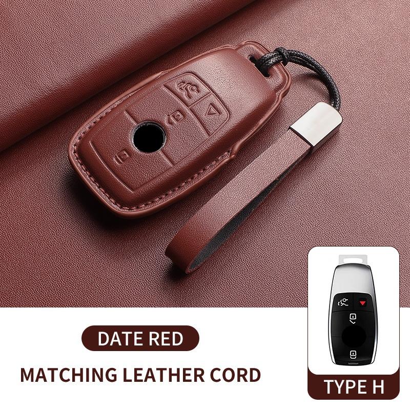Fit For Mercedes Benz W205 W213 W177 W222 X167 Glc Gls Cle Cla Glb A C E S G Class Amg Genuine Genuine Leather Auto Key Fob Cover Case