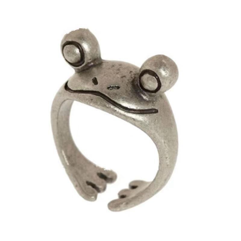Open Ring Fashion Ring Vintage Exquisite Luxury Frog Ring