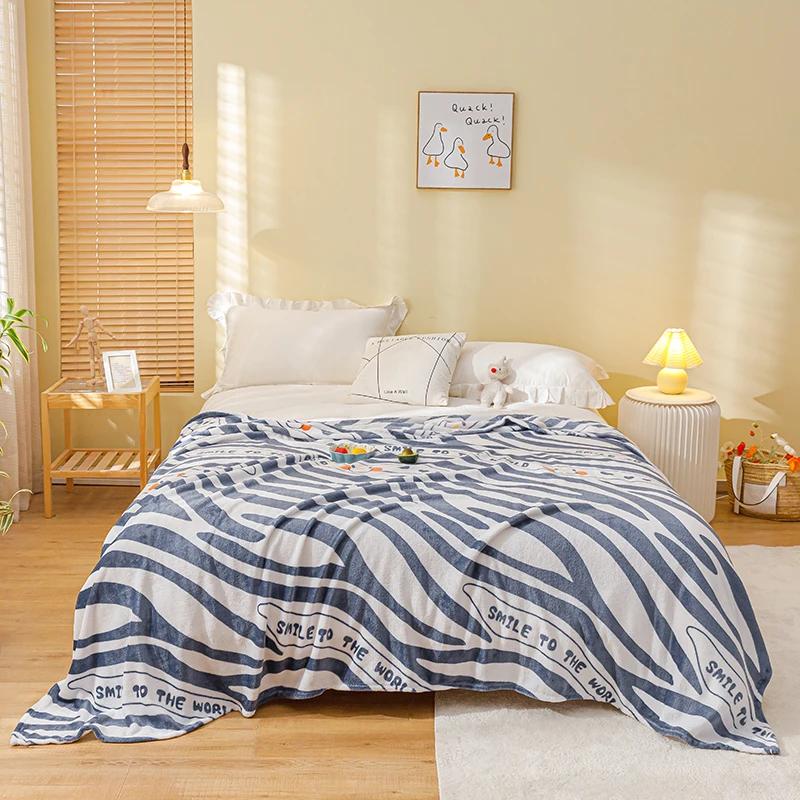 Stars Starry Sky Blanket Bedspread Warm Soft Flannel Print Throw Blankets Suitable for Sofa/Bed/Car Portable Blanket All Season