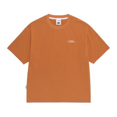 NATIONALGEOGRAPHIC N262Uts110 Eco Kalahari Graphic Semi-Overfit Short Sleeve T-Shirt Sand Orange