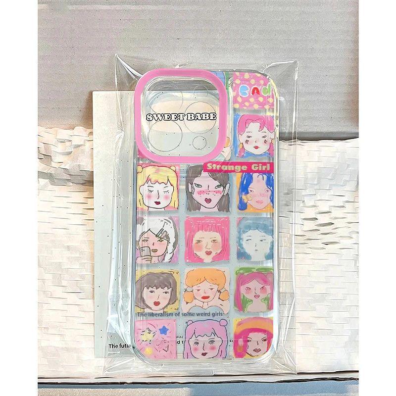 

Transparent Funny Girl Space Case for iPhone 17/17 Pro Max/14/15/16/XS/XR 15 PRO
