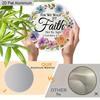 2D Flat Faith Aluminium Sign - Navidad Figurine Ornaments with Wreath Pattern - Ideal for Front Door, Wall, Porch, Fence Decor - Ideal Gift for