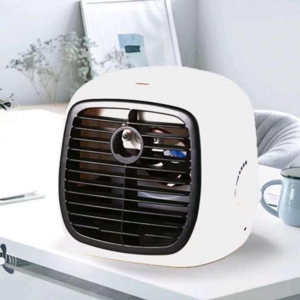 Kleiner Tragbarer AC Innenraum Desktop Luftbefeuchter Einstellbares USB Kühlgerät Für Schreibtisch Camping Garten Fitnessstudio Strand Outdoor Zelt Schule
