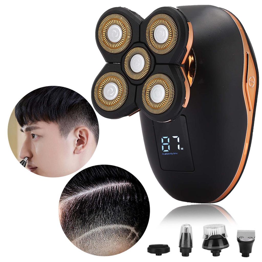 5 In 1 Electric Shaver Waterproof Hair Clipper Nose Hair Trimmer Face Cleansing Machine