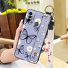 Lanyard Wristband Phone Case For Tecno Spark 7/Spark7T Anti-dust Wrist Strap Protective Ring Silicone Fashion Design