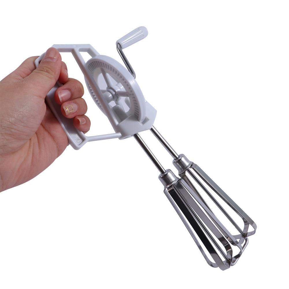 Convenient Rotary Kitchen Baking Hand Held Whisk Mixer Egg Beater Blender Cooking Tool