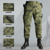 Mens Camo Tactical Workwear Set Outdoor Hiking Camping Durable Rip-Resistant Utility Uniform