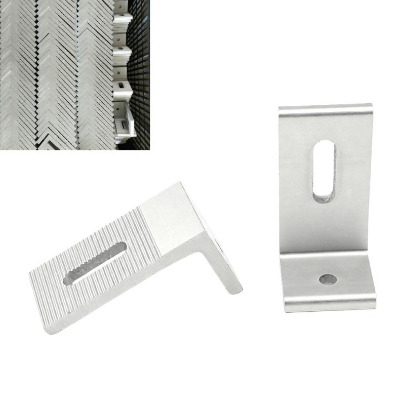 10pcs Aluminum Alloys L Feet Solar Panel Mounts Quick Install Solar Panel Mounting Bracket Connector Easy to Install