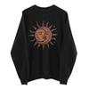 Women's Tops Winter Sun Printing Sweatshirt Pullover Tops