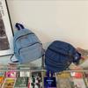 Japanese Style Vintage Handbag Y2K Solid Crossbody Bag Casual Denim Backpack  Women&Men