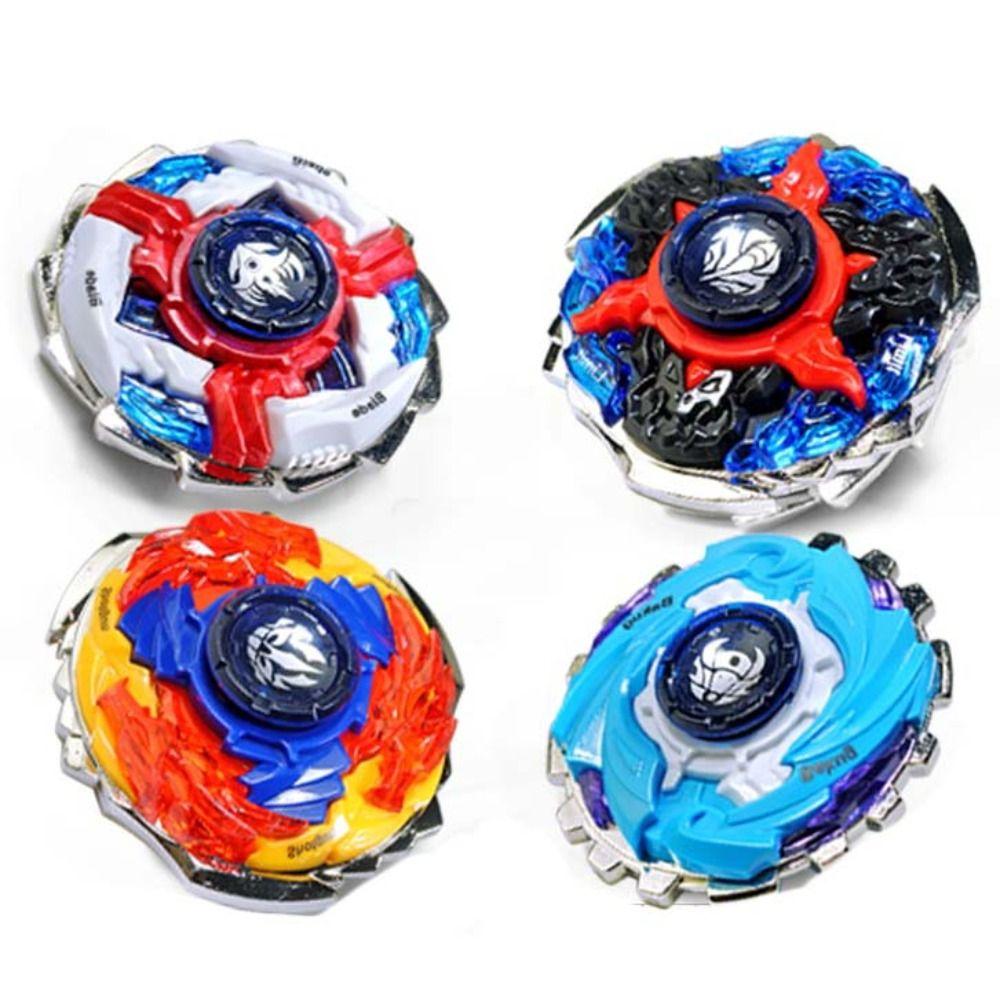 Con lanzador giroscopio juguetes de doble capa peonza juguetes al aire libre juguete giroscópico de metal niños niñas