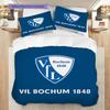 VfL Bochum 1848 Patroon Beddengoed Dekbed Set Dekbedovertrek Kussensloop Huisdecoratie Verjaardagscadeau (1 dekbedovertrek + 2 kussenslopen, zonder binnenkussen)