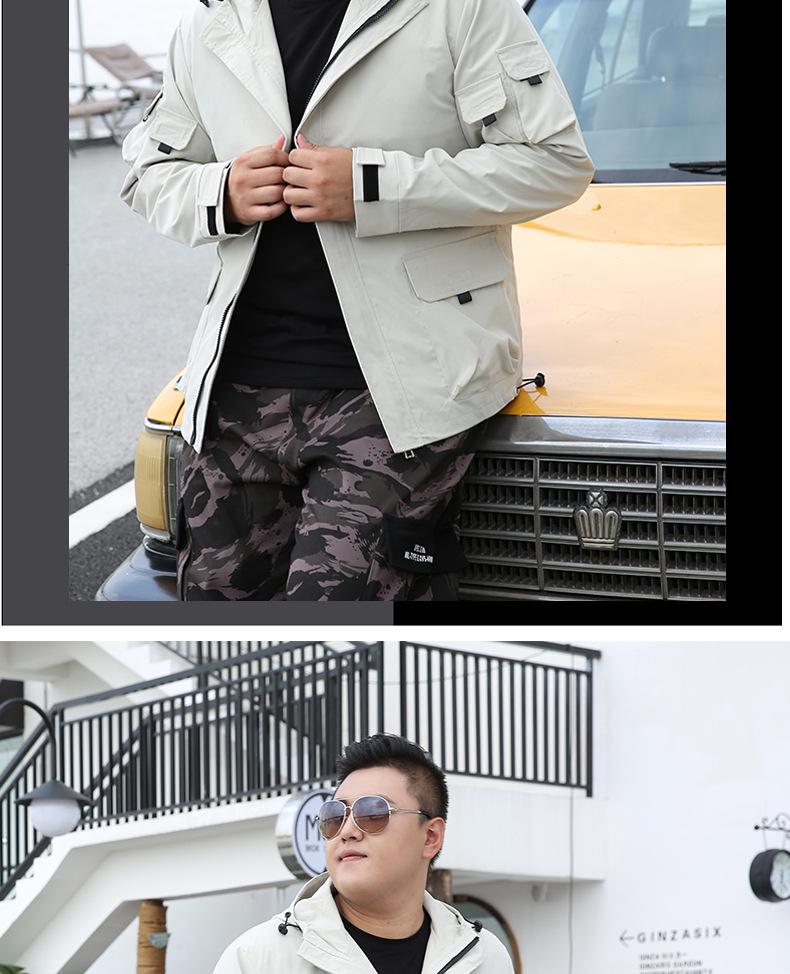 Pánská módní pracovní bunda nadměrné velikosti na jaro/podzim 2019