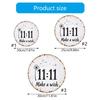11:11 Make a Wishes Metal Tins Signs Retro Wall Art Decors with Dandelions Motifs Rustics Farmhouses Plaque for Wall Decorations