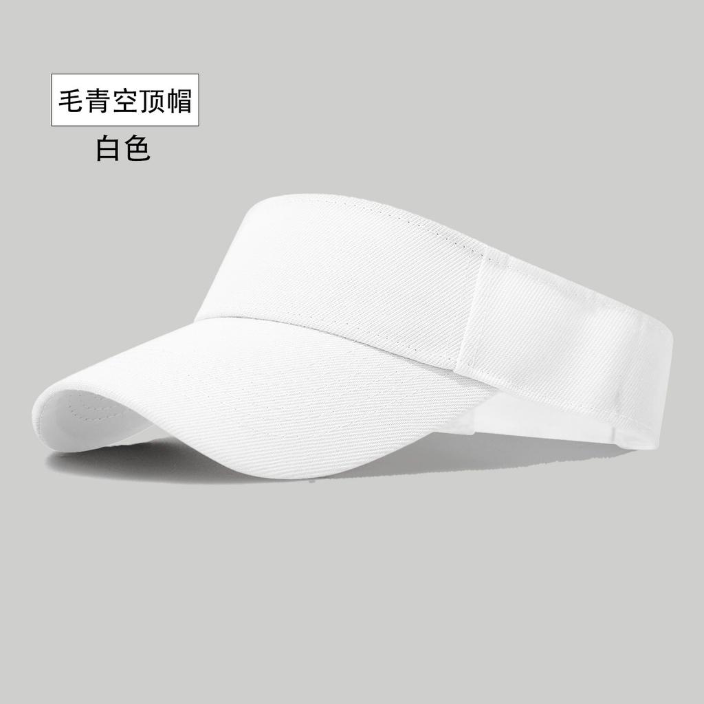 Lightweight Breathable Open Top Baseball Visor Cap Adjustable Strap Sports Sun Protection Hat for Outdoor Activities