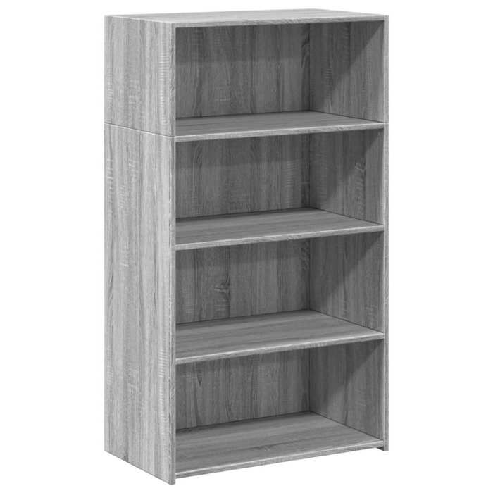 VidaXL Buffet haut sonoma gris 70x41x124 cm bois d'ingénierie, buffet, placard, armoire latérale, armoire, armoire de 846409