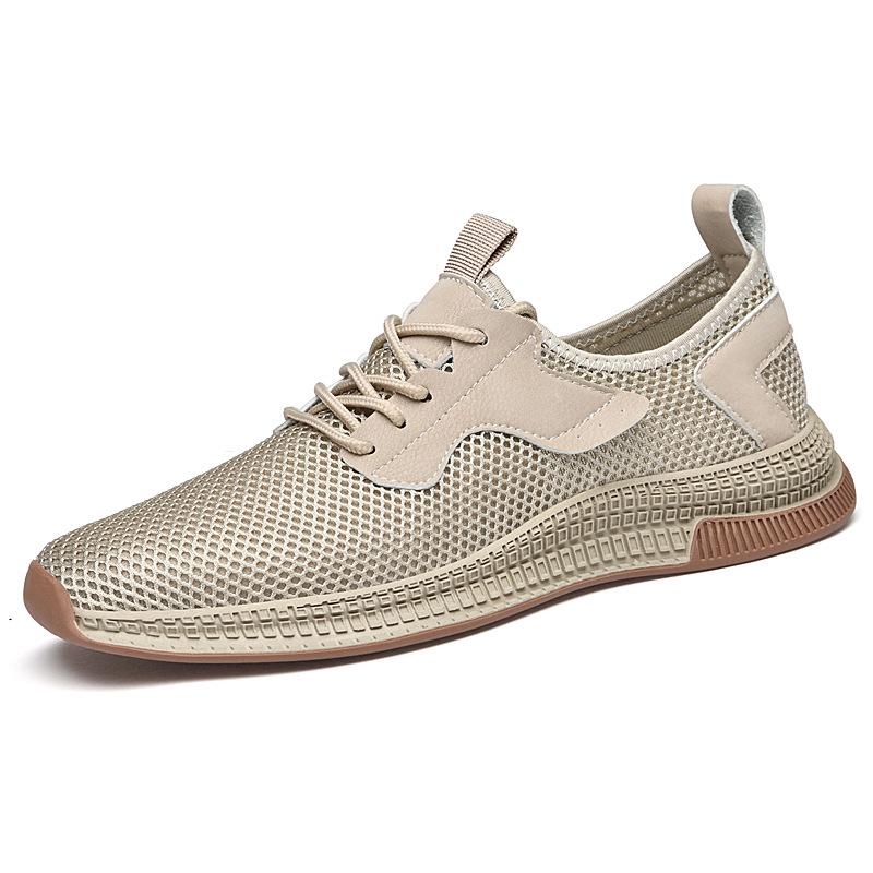 Men s Breathable Mesh Flyknit Casual Shoes - Soft Sole, Large Size, Fashionable Summer Sports Footwear 43