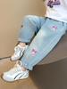 Kuromi Girls' Loose Fit Jeans, Spring/Autumn 2025 Fashionable Style