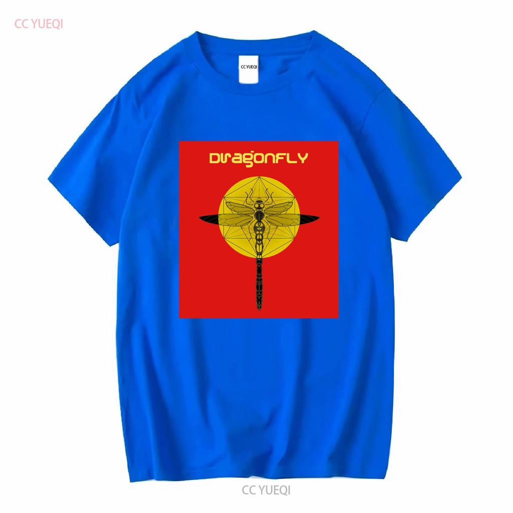 Psychedelic Trance Music Dragonfly Records Mens Cotton T Shirt vintage Washed Stretched Stylish Slightly Comfortable Versatile