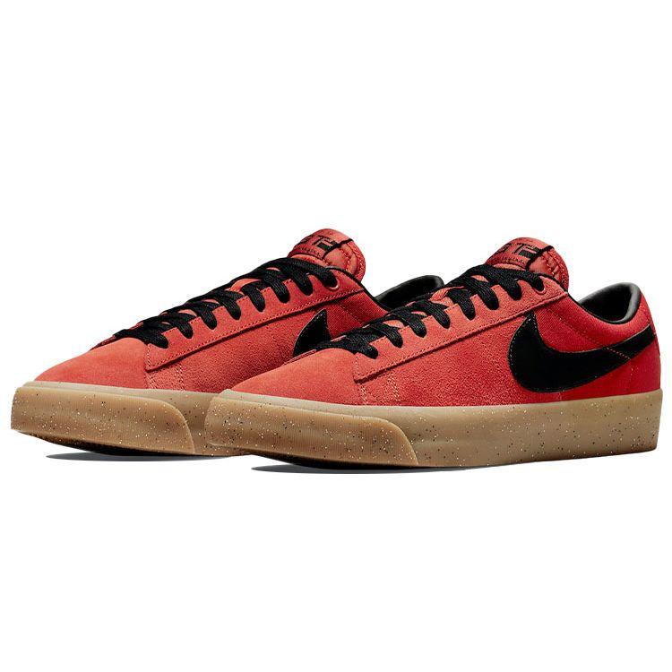 Nike Zoom Blazer Low Pro GT SB Cinnabar Gum Unisex Sneakers Red Gum-Light-Brown Black DC7695-600