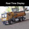 1/32 DUMP TRUCK Model Toys Car Alloy Diecast Engineering Vehicle Metal Body Rubber Tires Sound Light Pull Back Toy Birthday Gift