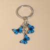 Cute Colorful Butterfly  Enamel Flying Animals Key Chains For Women Girls Accessorie Handmade Jewelry Bag Charm