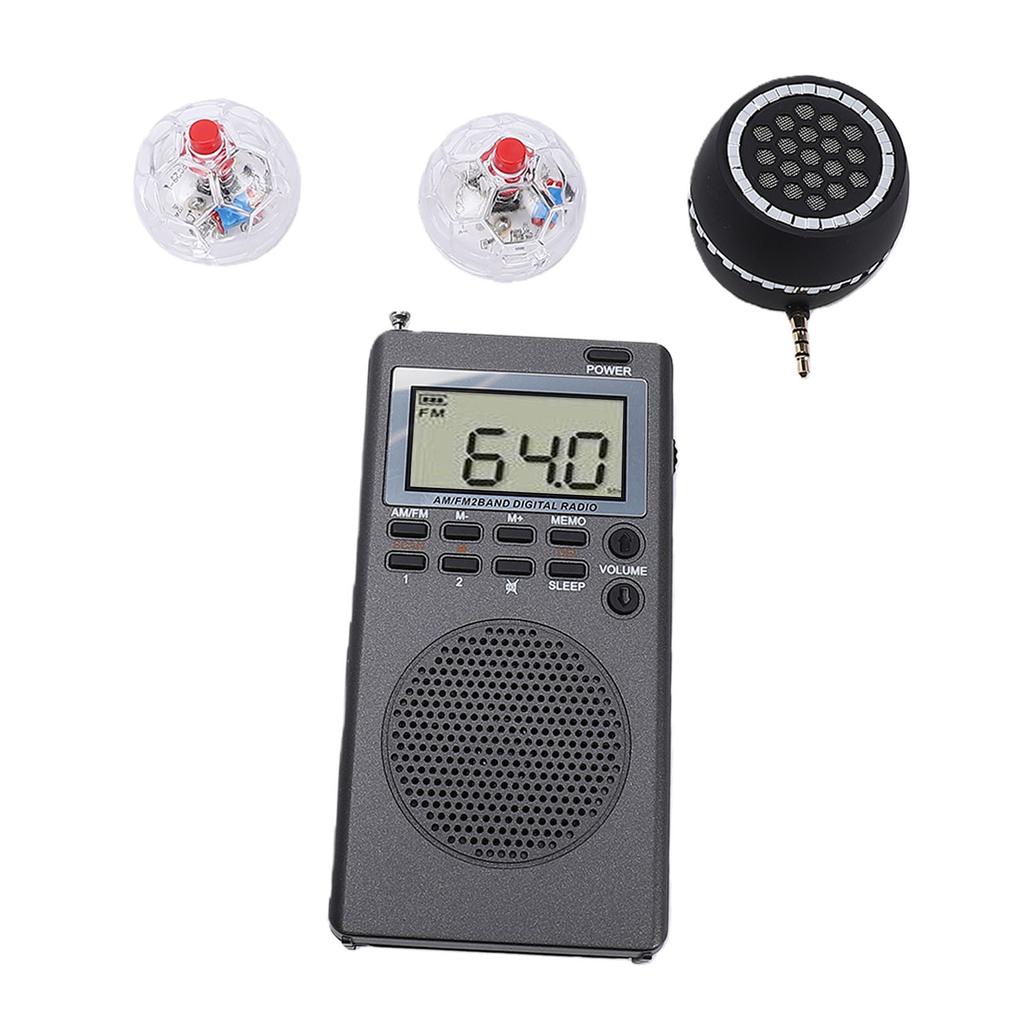 Paranormal Equipment Kit with 2 LED Cat Ball 1 Radio 1 Megaphone for Home Office Outdoor