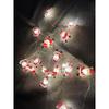 Luci di Natale a LED con Babbo Natale, Pupazzo di Neve, Renna e Campane nel Design Cappello Nero