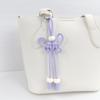 DIY Bag Pendant 1Pcs Handmade Butterfly Braided Rope Keychain Charm for Purse Decoration Customizable Accessory